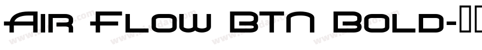 Air Flow BTN Bold字体转换